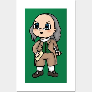 Chibi Benjamin Franklin - Large Design Posters and Art